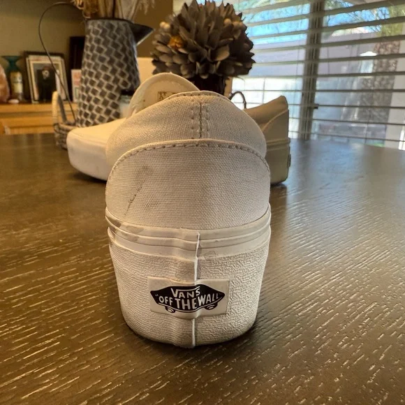 Vans Classic White Slip-On Shoes - Picture 9 of 9